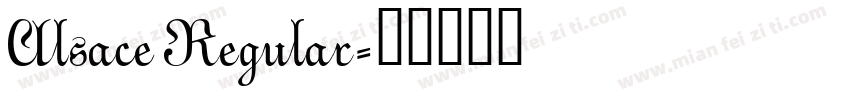 Alsace Regular字体转换